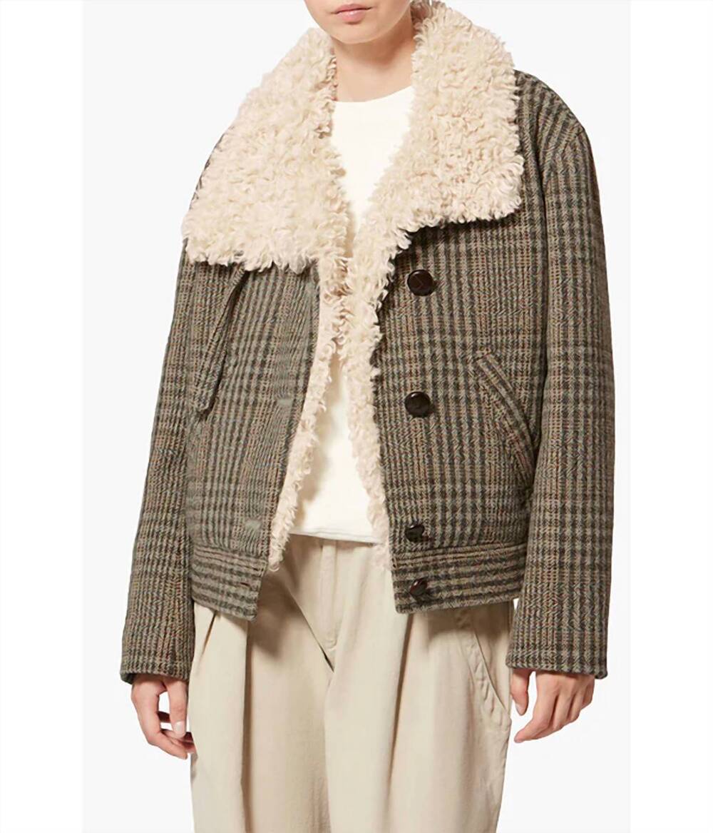 NEW MARANT ETOILE fadia coat in beige